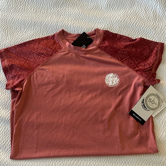 NWT Rip Curl Surf Rash Guard Swim Shirt SPF 50 XL Youth - Picture 7 of 9